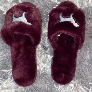 PINK maroon slippers/slides
